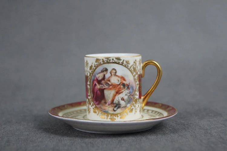 Porcelanowa filiżanka ze spodkiem Alt Wien