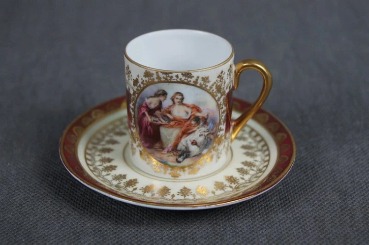 Porcelanowa filiżanka ze spodkiem Alt Wien