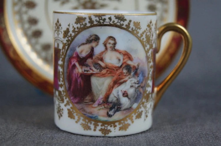 Porcelanowa filiżanka ze spodkiem Alt Wien