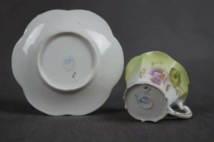 Porcelana Bavaria filiżanka ze spodkiem secesja 2