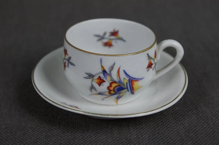 Lubiana porcelana Art Deco filiżanka do espresso
