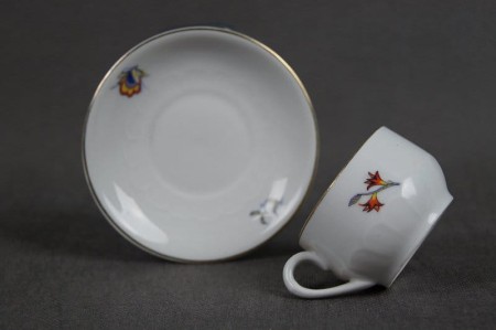 Lubiana porcelana Art Deco filiżanka do espresso