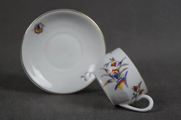 Lubiana porcelana Art Deco filiżanka do espresso