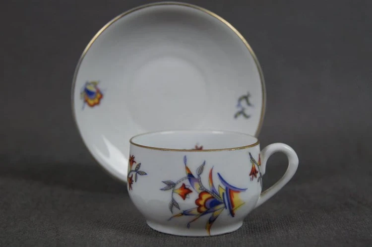 Lubiana porcelana Art Deco filiżanka do espresso