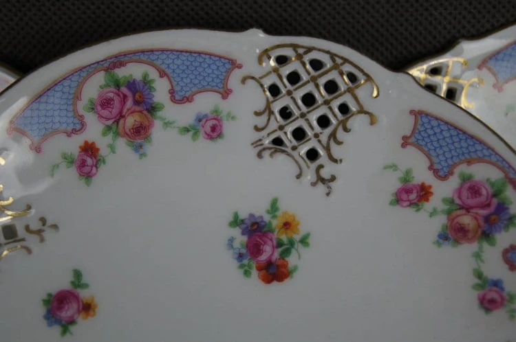Talerzyki deserowe porcelana Schumann 8 sztuk