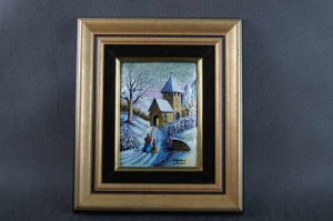 OBRAZ Limoges emalia sygnowany OKAZ !!!