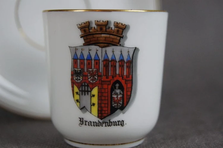 Filiżanka do espresso z herbem Brandenburgii