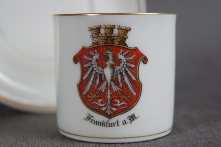 Filiżanka do espresso z herbem Frankfurt a. M.