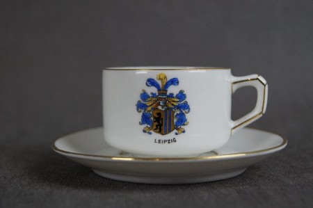Herb Leipzig filiżanka do espresso sygnatura Marktredwitz