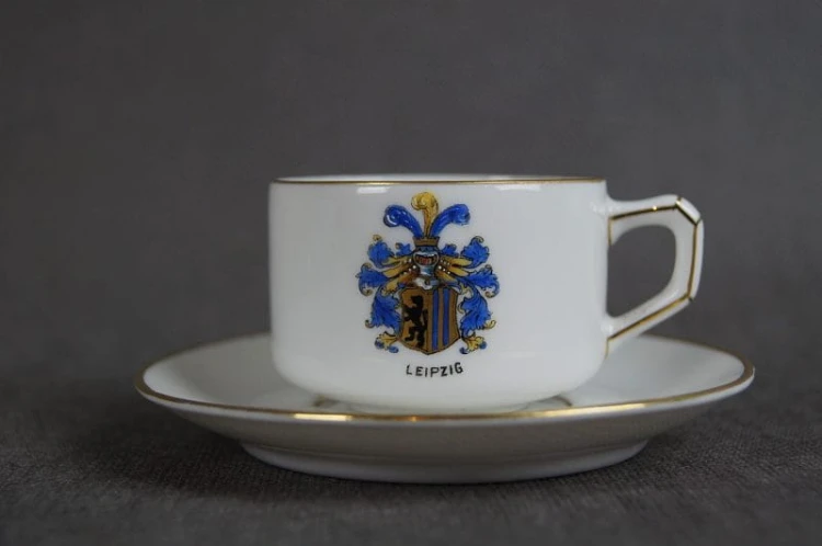 Herb Leipzig filiżanka do espresso sygnatura Marktredwitz