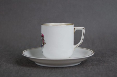 Herb Volksstaat Hessen filiżanka do espresso porcelana Schumann