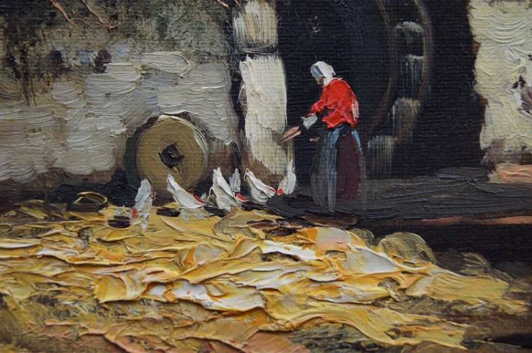 Młyn wodny wiejski krajobraz Michael W. Schneider