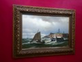Obraz olejny Franz Herpel oryg 1850r - Marynistyka RARYTAS !!!