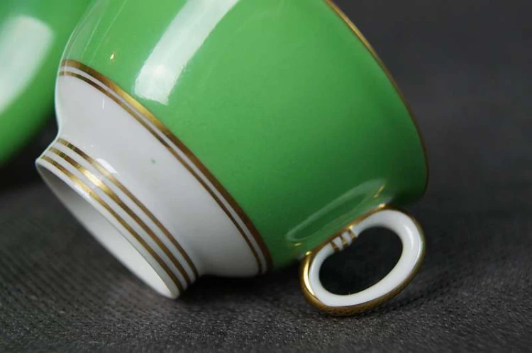 C.M. Hutschenreuther bajeczna zieleń super espresso