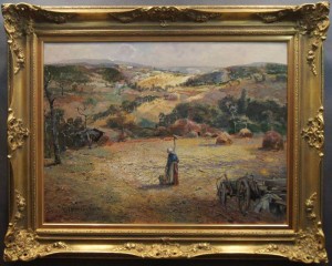 Z życia wsi majstersztyk obraz olejny Ludwig Gschossmann