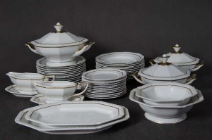 E.C Carstens Sorau - Żary serwis obiadowy 12 osób model Potsdam Unikat !!!