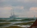 Obraz olejny Franz Herpel oryg 1850r - Marynistyka RARYTAS !!!