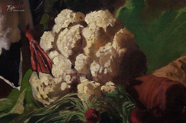 Mega Cenny Obraz!!! Julius Jacob Martwa natura 1882r