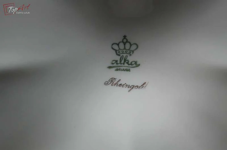 Porcelanowy duży świecznik Alka Bawaria Cudo !!!