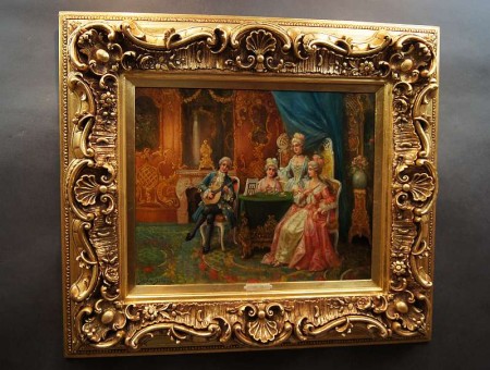 Pałacowy obraz - salonowy koncert - Stephan Sedlacek (1868-1936)