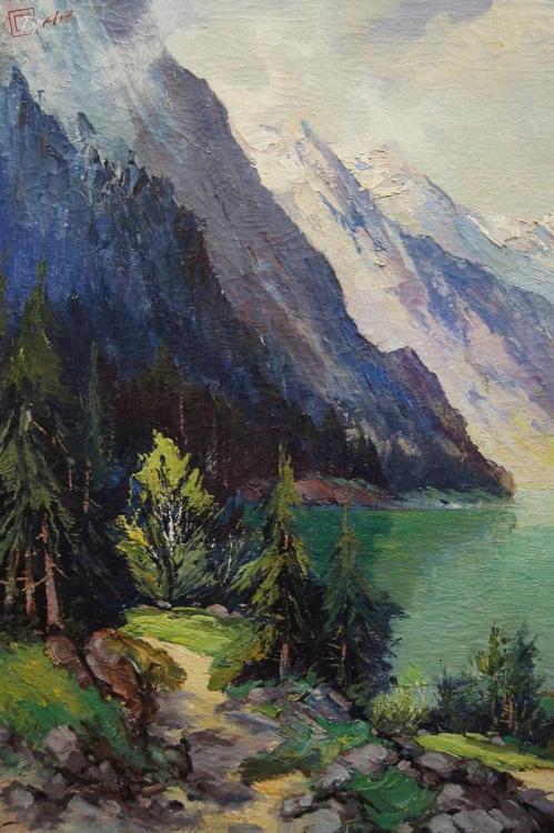 Karl Gross Sattelmair Jezioro Konigssee