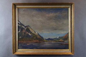 Stary obraz Alexander Essfeld (1874 - 1939)  ZATOKA !!!