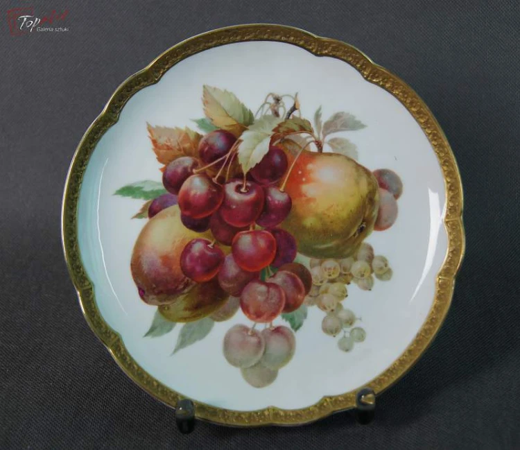 Rosenthal porcelana talerz deserowy z owocami 2