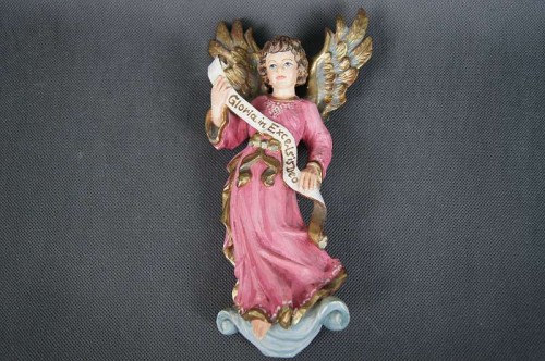 Anioł z  szarfą wykończony polichromią !!!