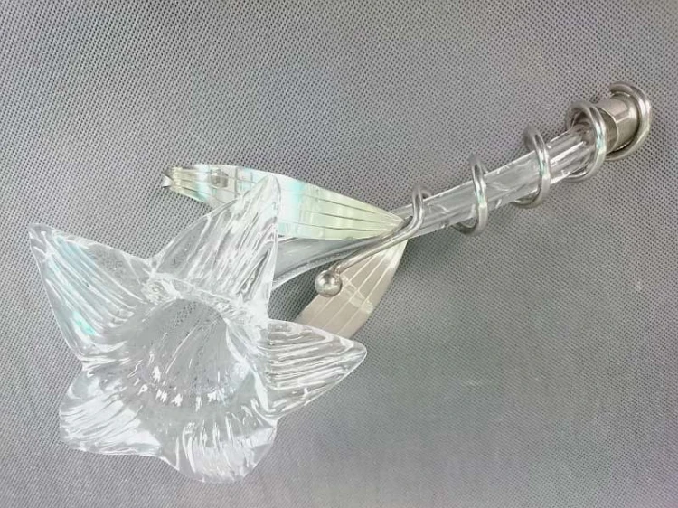 Dekoracyjny kwiat metal szkło Polecam !!!