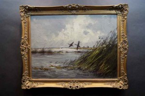 Stary obraz ⭐ Wim Van Norden ⭐ kaczki w locie - Polecam !!!