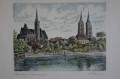Grafika Breslau - Wrocław widok na wyspę Piasek A. Remo !!!