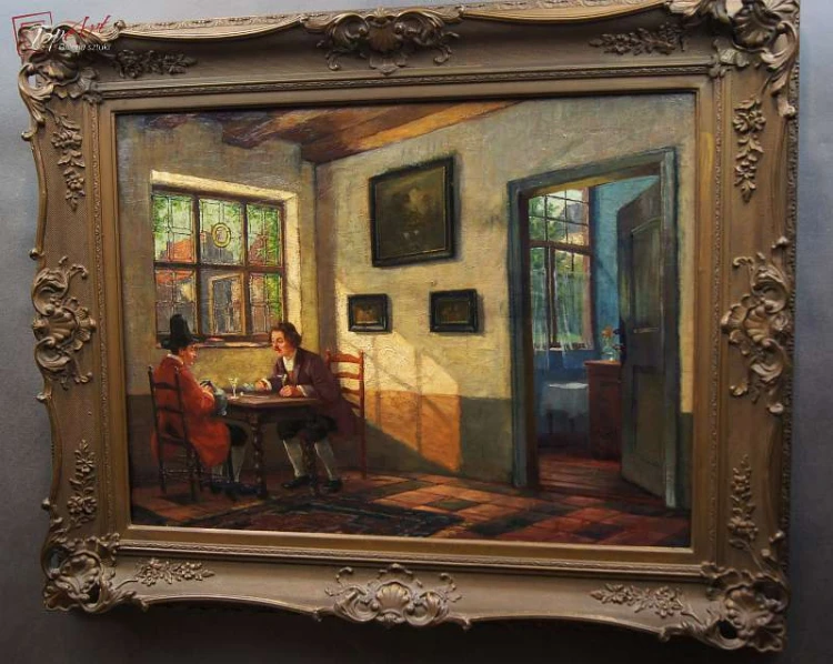 Stary obraz Męski Dyskurs JÖRG SOMMER ur1881 r