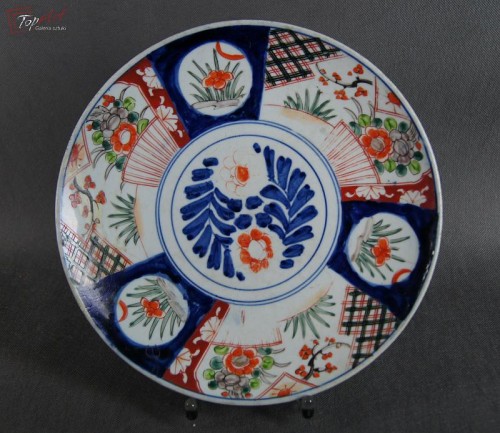 Japonia Imari kolekcjonerski talerz 4