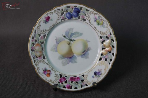 Schumann porcelana talerz deserowy z owocami 1