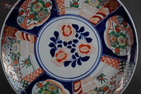 Japonia Imari kolekcjonerski talerz 1