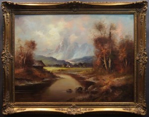 Zakole rzeki obraz olejny Corrado Pila