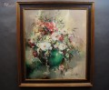 Obraz olejny Alwin Baur - salonowy bukiet kwiatów Polecam !!!
