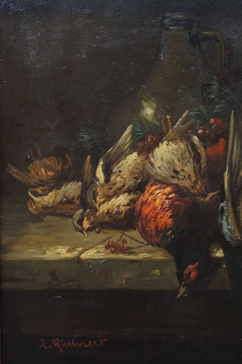 Adolf Rheinert Nastrojowa piękna martwa natura