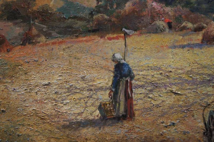 Z życia wsi majstersztyk obraz olejny Ludwig Gschossmann