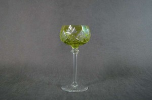 Val Saint Lambert kielich do wina żółty 1