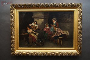 Polecam!!! 19 wiek scena adoracji przy winie