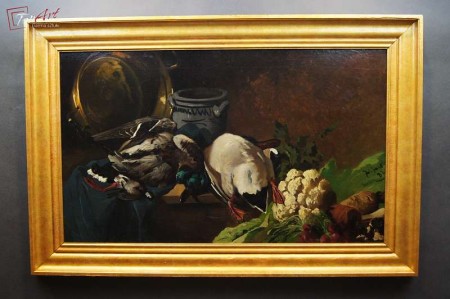 Mega Cenny Obraz!!! Julius Jacob Martwa natura 1882r