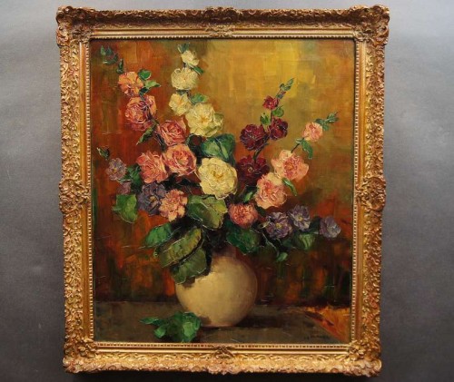 Romantyczne Malwy Helmuth Andreas Volkwein - Mega rarytas !!!