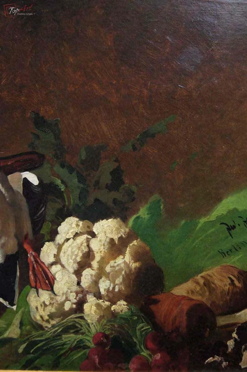 Mega Cenny Obraz!!! Julius Jacob Martwa natura 1882r