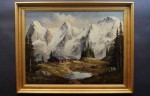 Georg  Wegener Triada szczytów Eiger Monch Jungfrau