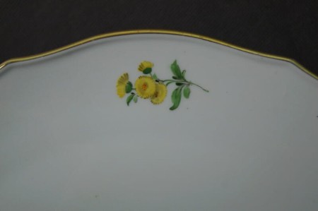 Meissen olbrzymia patera na ciasto porcelana Miśnia
