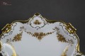 Cudowna złocona porcelanowa patera Kaiser