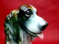 Porcelana JRJS CLUJ olbrzymia figura Cocker Spaniel