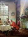 Obraz olejny despoty przy stole Jörg Sommer ur.1881r