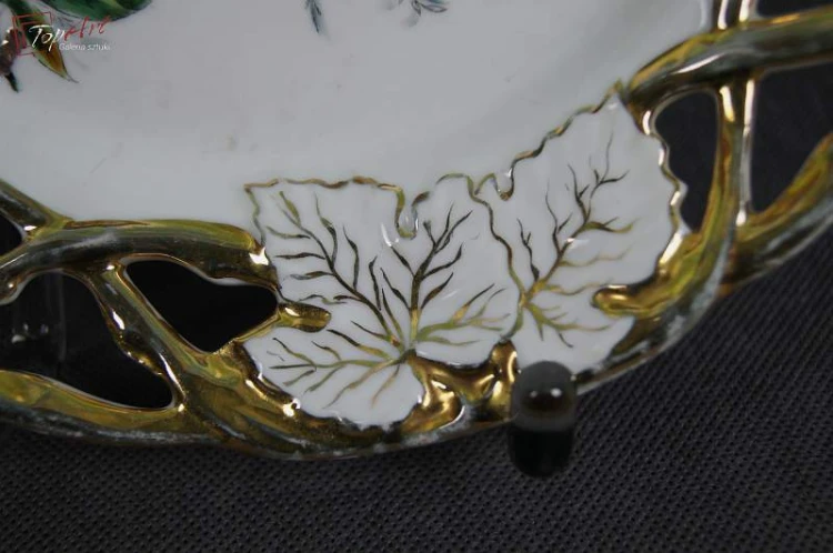 Śląsk porcelanowa patera talerz XIX wiek